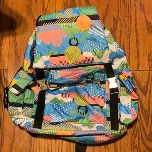 Colorful LeSportsac backpack.